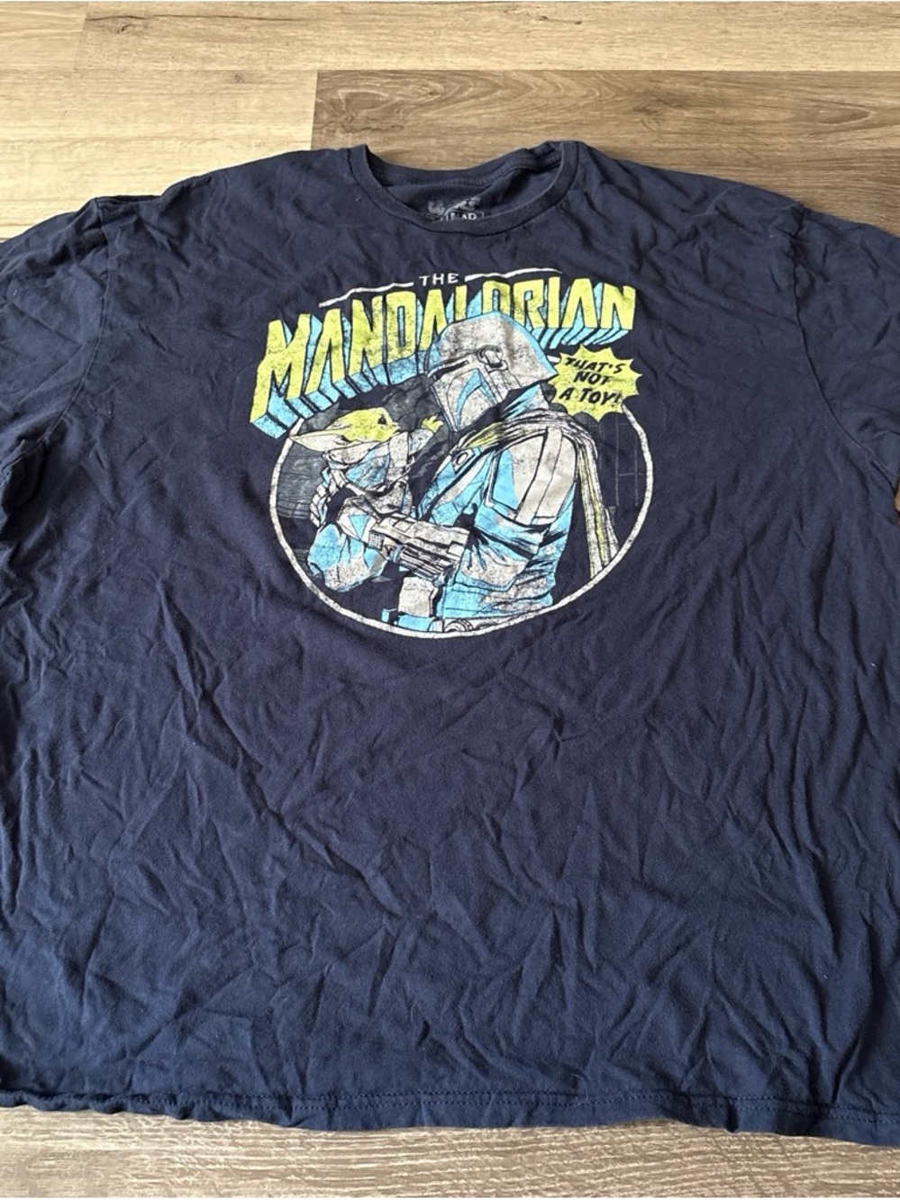 The Mandalorian Graphic Tee - Navy Short Sleeve Star Wars Shirt